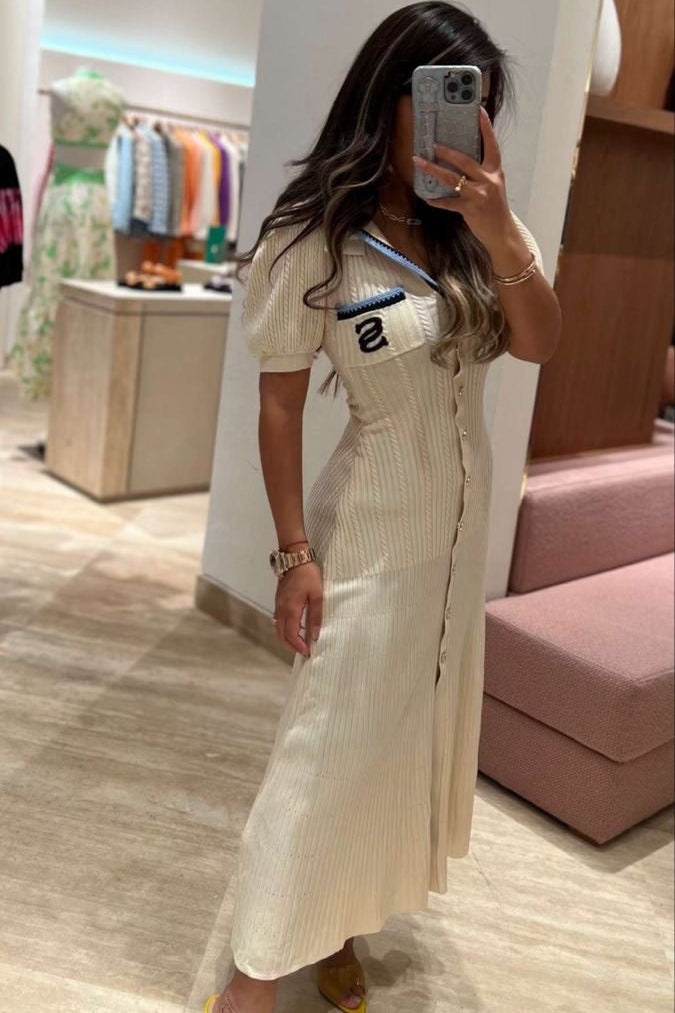 VESTIDO SANDRO BEIGE