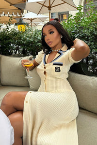 VESTIDO SANDRO BEIGE