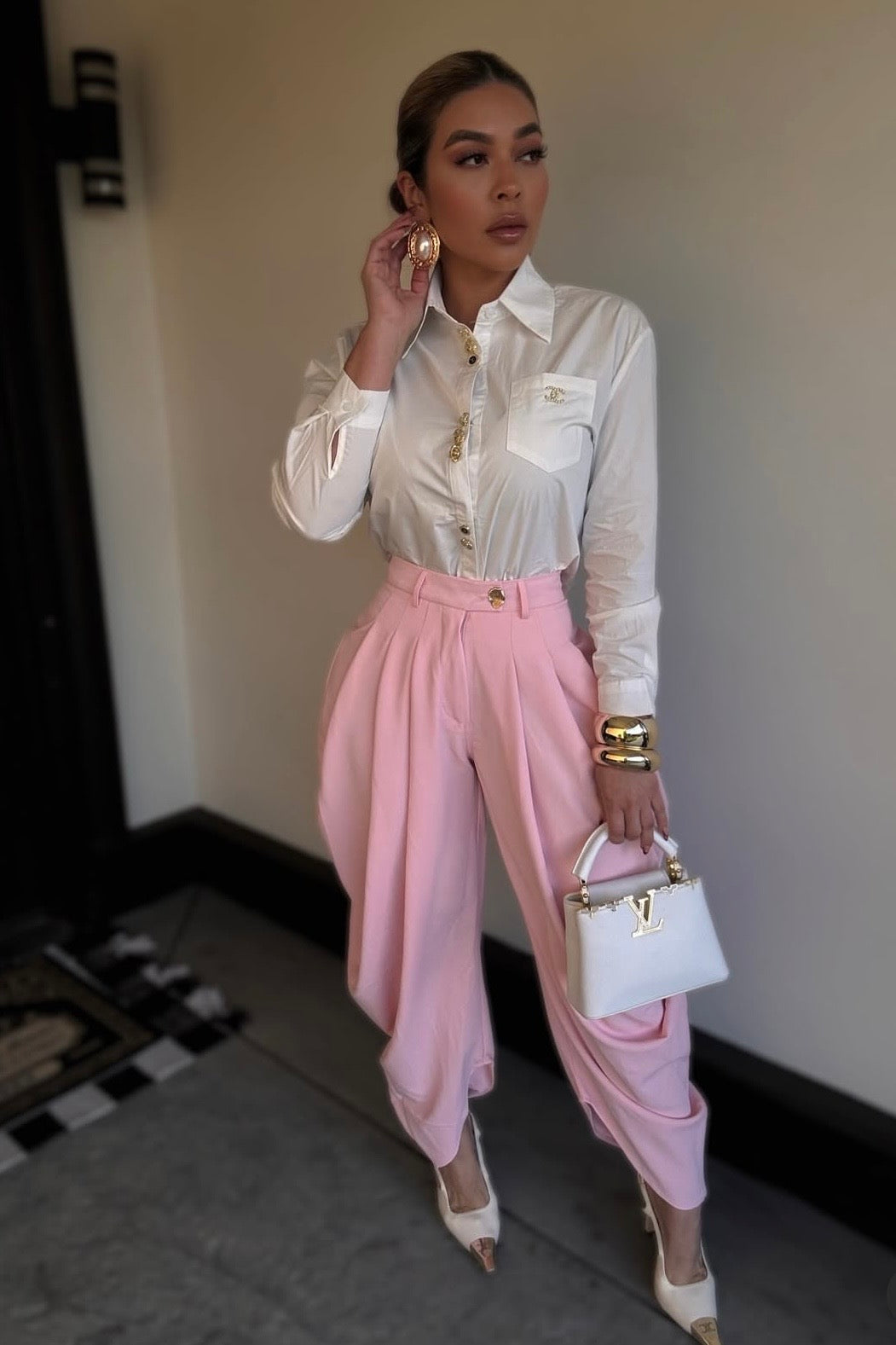 PANTALON FARIBA ROSA