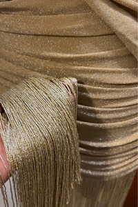 VESTIDO ORO DIANA BARBILLAS GLITTER