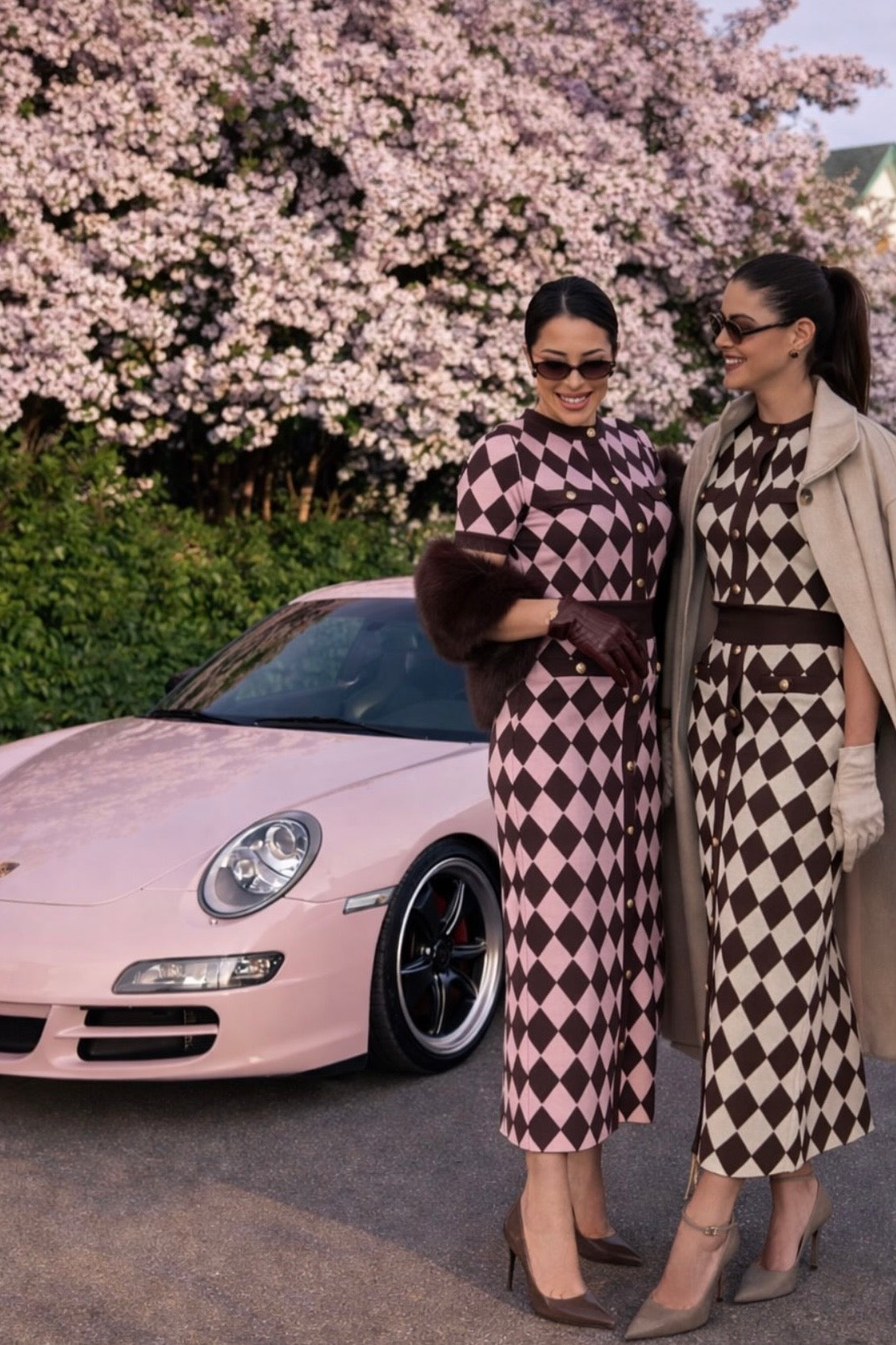 SET CONJUNTO ROMBOS ROSA CAFE