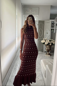 VESTIDO SANDRO ESTOPEROLES CAFE