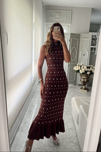 VESTIDO SANDRO ESTOPEROLES CAFE