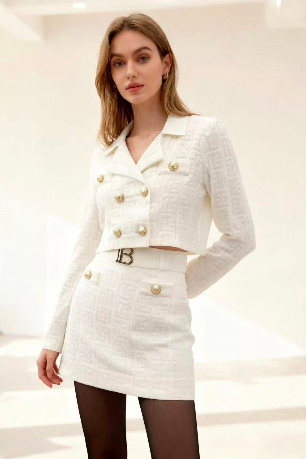 SET CONJUNTO BALMAIN BLANCO