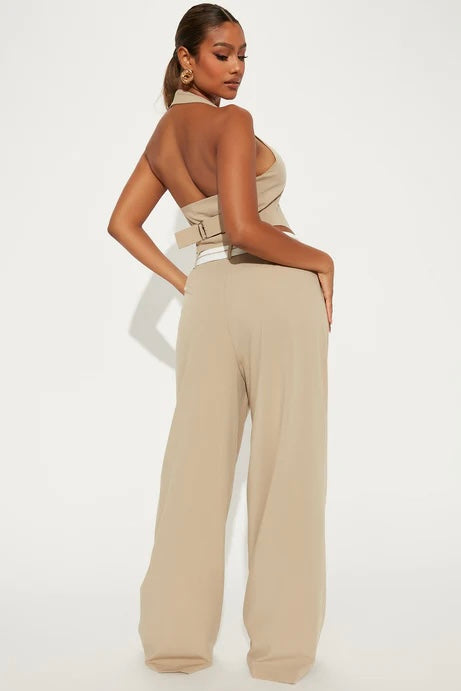 SET CONJUNTO LADY BOSS NUDE CHALECO