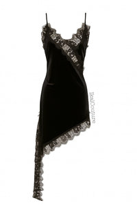 BLUSON LENCERO NEGRO TERCIOPELO