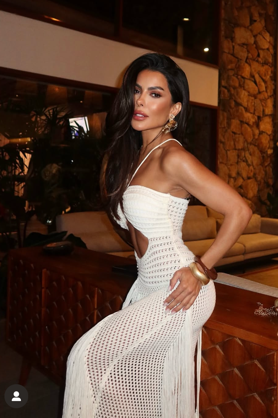 VESTIDO FLORIDA BARBILLAS BLANCO