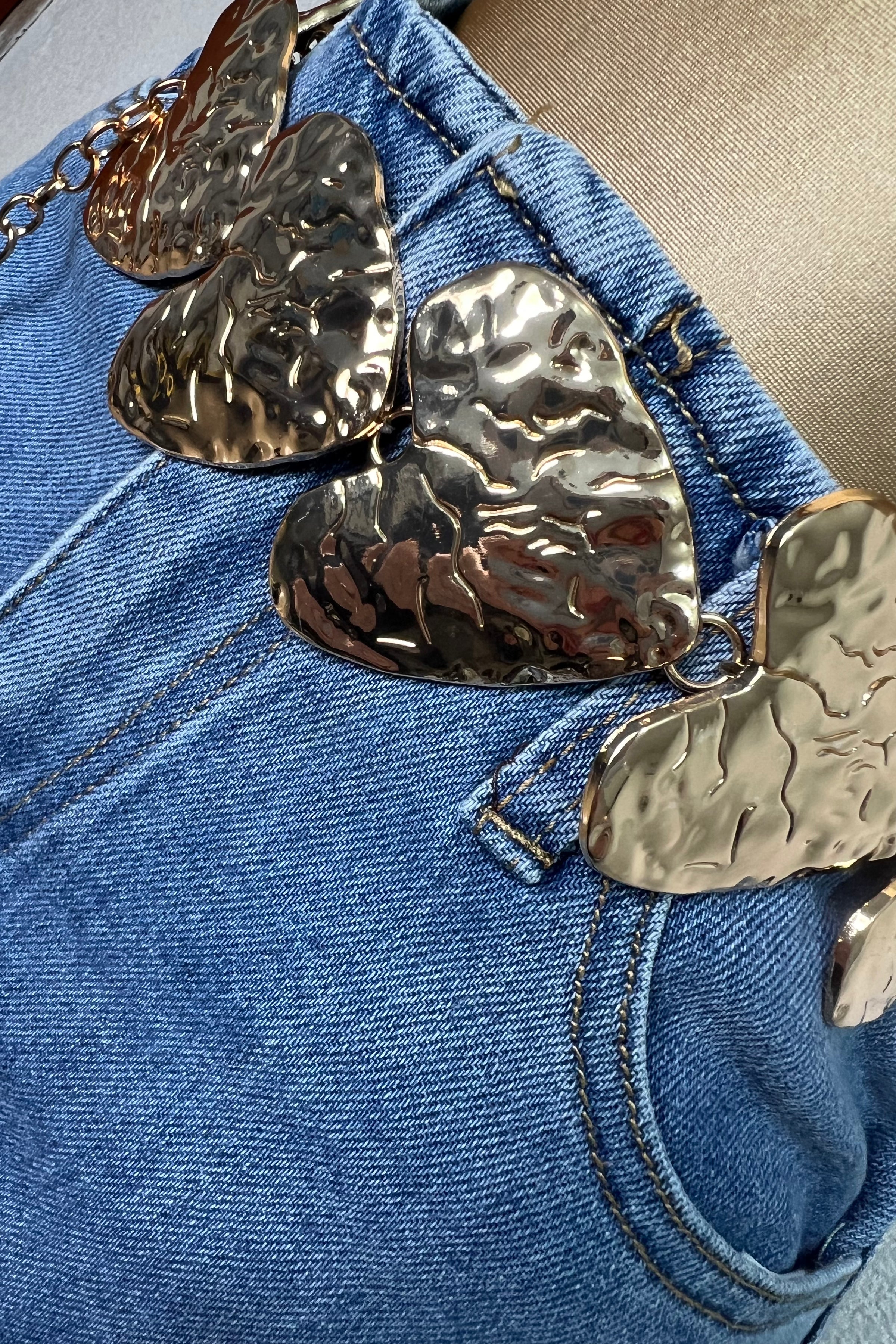 JEANS PANTALON MEZCLILLA CORAZONES