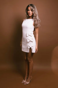 VESTIDO AZURA CHANEL MOÑOS BLANCO