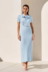 VESTIDO BABY BLUE TEJIDO