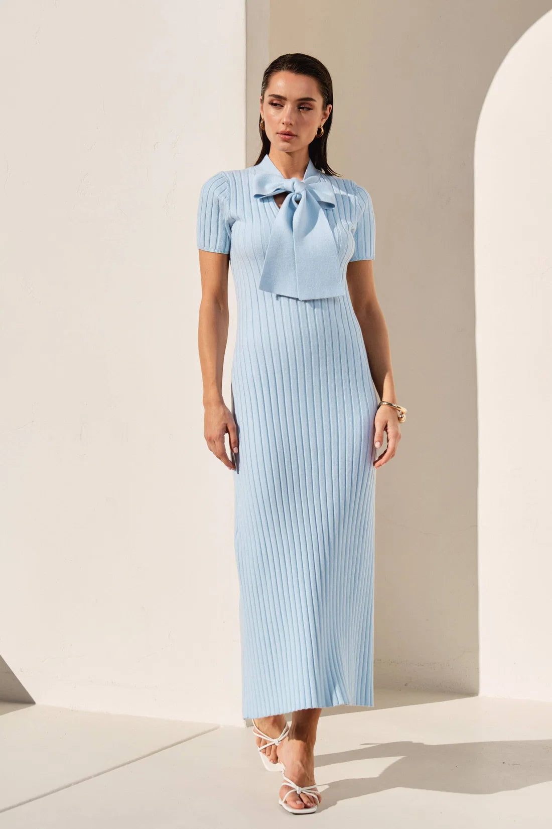 VESTIDO BABY BLUE TEJIDO