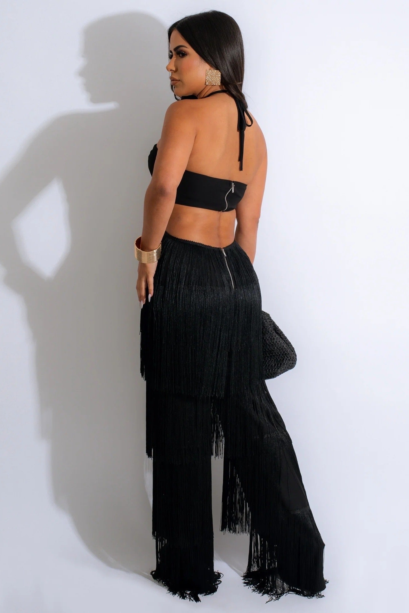 JUMPSUIT PALAZZO HEAVEN BARBILLAS NEGRO