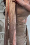 VESTIDO MALINA BARBILLAS GLITTER ORO