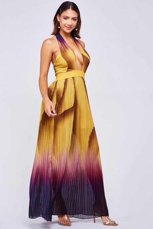 MAXI VESTIDO SUN MOSTAZA