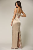MAXI VESTIDO HERA GOLD SATIN