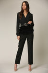 SET-TRAJE PLUMAS NEGRO BLAZZER