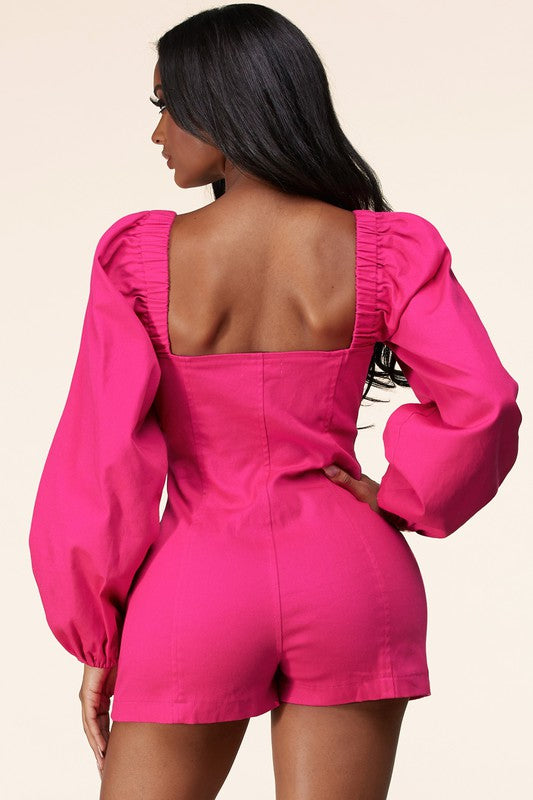 ROMPER HOT PINK