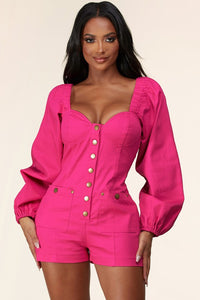 ROMPER HOT PINK