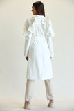 GABARDINA LOLA BLANCA RUFLE