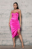 VESTIDO KELLY MIDI SATIN ROSA