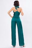 SET GAELY TOP/PALAZZO VERDE CADENA