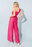 SET IVY MAGENTA PALAZZO