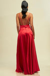 MAXI VESTIDO SATIN ROJO