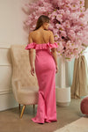 MAXI VESTIDO LAIDA ONDULADO ROSA
