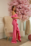 MAXI VESTIDO LAIDA ONDULADO ROSA
