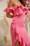 MAXI VESTIDO LAIDA ONDULADO ROSA