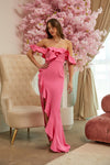 MAXI VESTIDO LAIDA ONDULADO ROSA