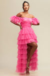 MAXI VESTIDO TUL GISELLE ROSA