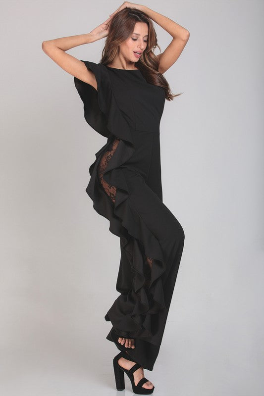 JUMPSUIT WAVES NEGRO ENCAJE