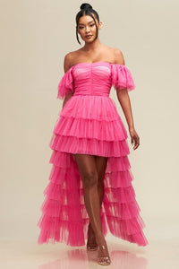 MAXI VESTIDO TUL GISELLE ROSA