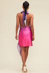 VESTIDO XENIA DEGRADADO PURPURA HALTER