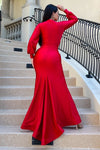 MAXI VESTIDO GISEM SIRENA ROJO