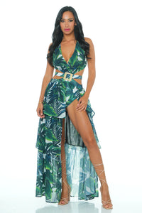 MAXI VESTIDO BIKINI ARUBA VERDE