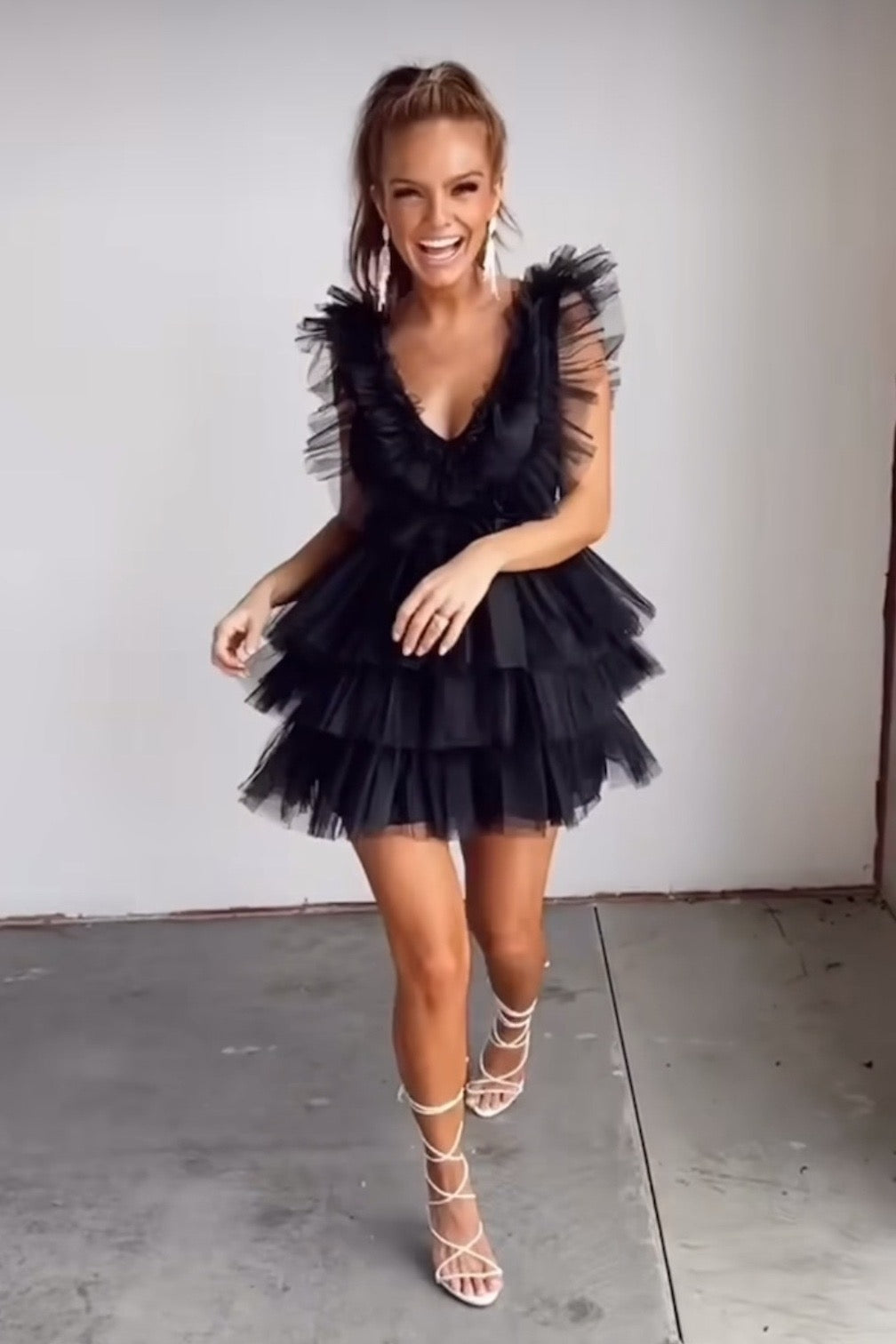 VESTIDO PARIS TULLE NEGRO