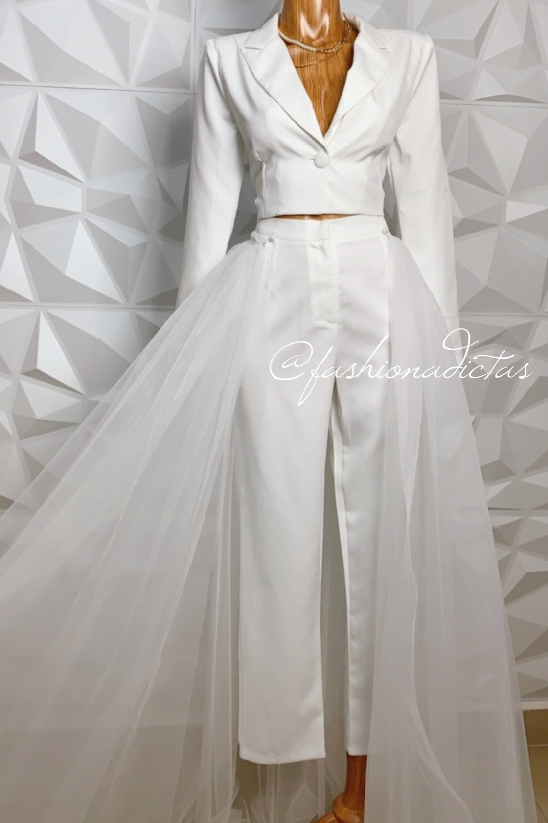 TRAJE SIMONE BLANCO TULE