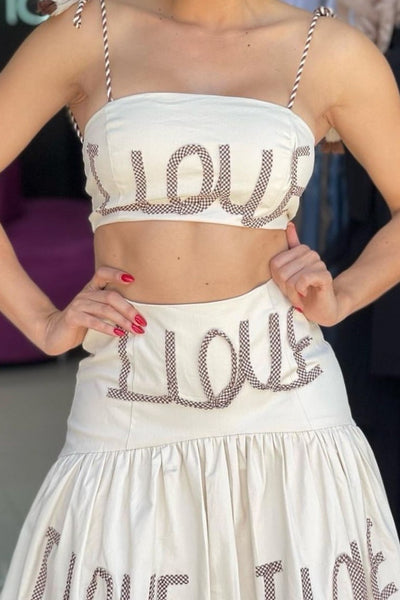 SET LOVE TOP FALDA