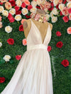 MAXI VESTIDO TULLE NACAR DORADO