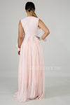 MAXI VESTIDO GALILEA PALO DE ROSA.