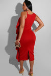 VESTIDO MIDI CARMIN ESTOLA