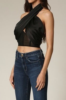 BLUSA TOP LUA NEGRO