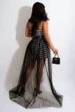 MAXI ROMPER TULLE CUADRICULADO