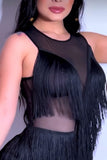 ROMPER CABARETTE MESH NEGRO BARBILLAS