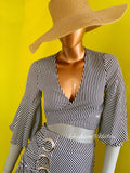 SET NAUTICA RAYADO TOP/FALDA