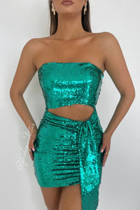 VESTIDO LENTEJUELAS MINI NEW YEAR JADE