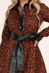 VESTIDO FAUX CAMISERO LEOPARDO
