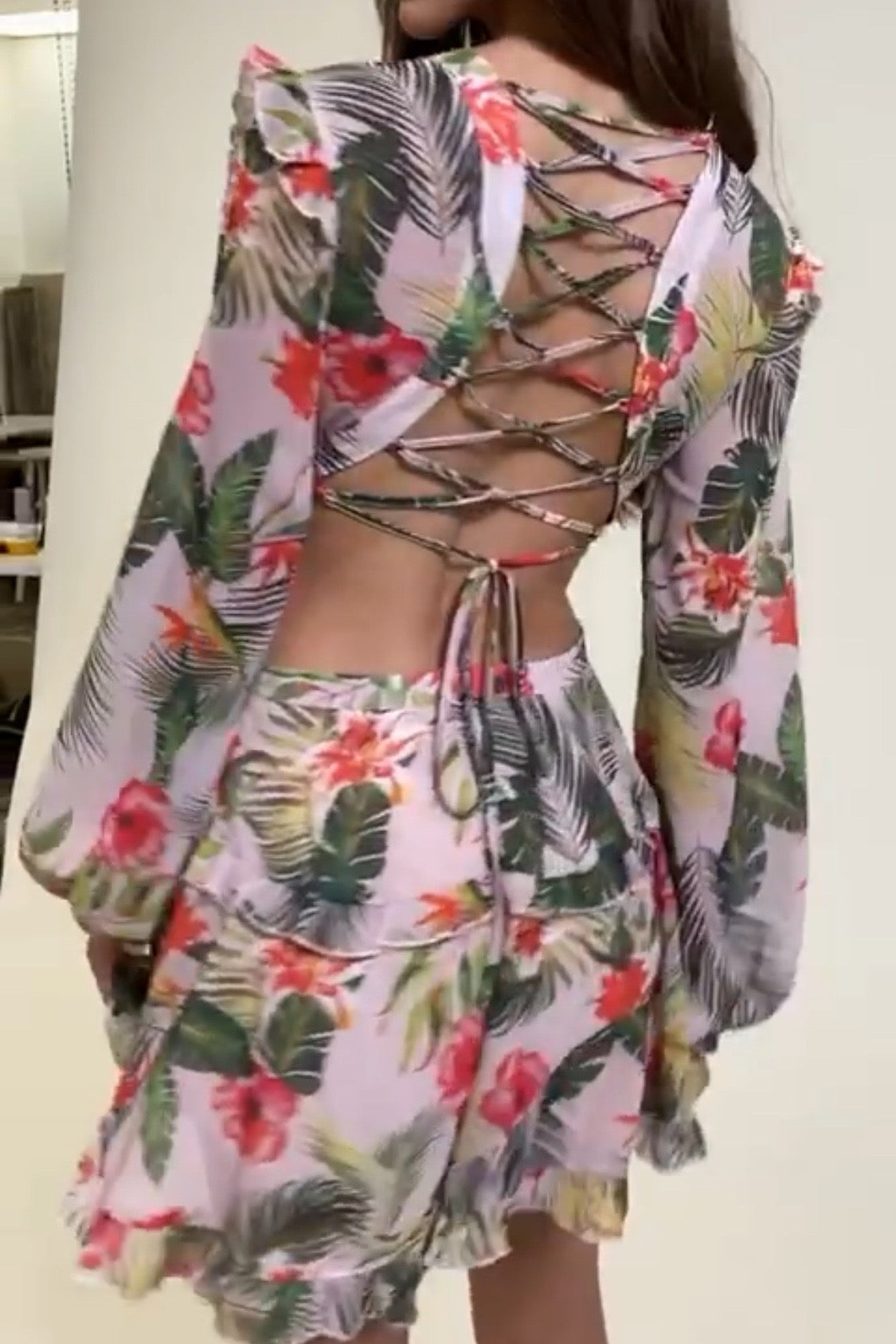VESTIDO-ROMPER PARIS ROSA FLORAL